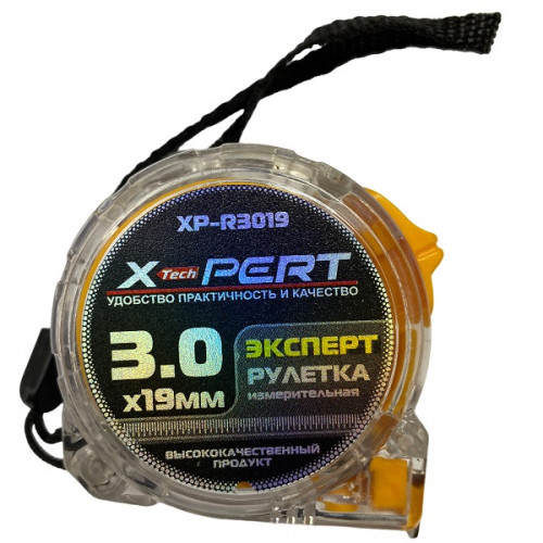 Рулетка ударопрочная 5м*25мм прозрачная XP-R5025[120] 