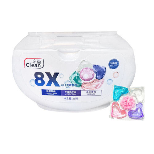 Капсулы для стирки "Clean 8X" 36 капсул 5в1 [48] (Р)