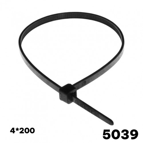 Хомут пластиковый 4*200 черный [250]